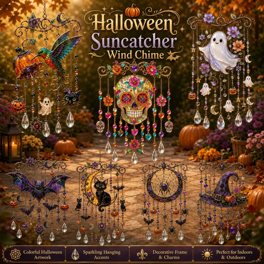 🔥Last Day 49% OFF - Halloween Suncatcher Wind Chime