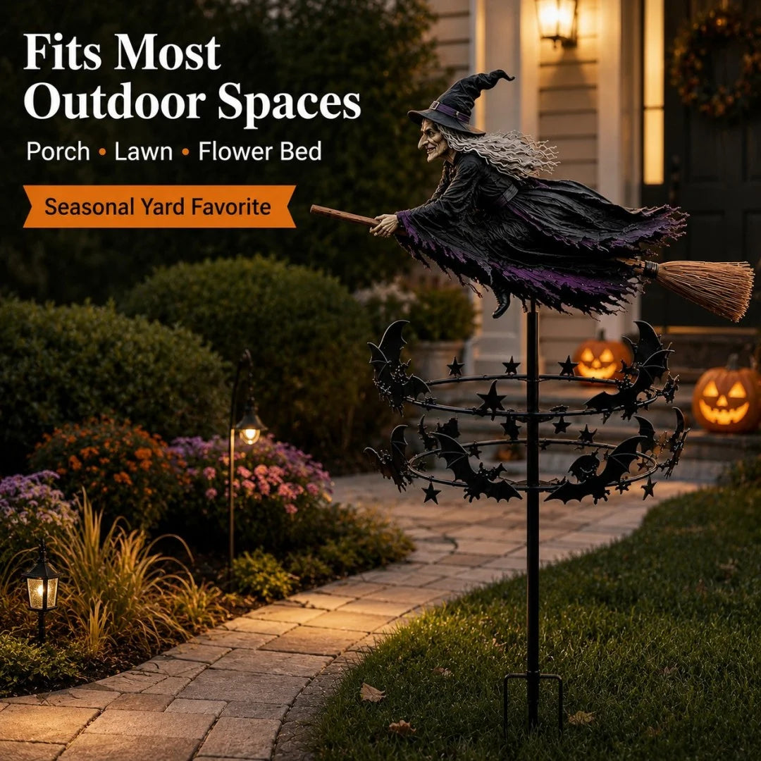 🔥50% Off Last Day -Halloween Early Bird Special🧙‍♀️ The Enchanted Witch Garden Wind Spinner