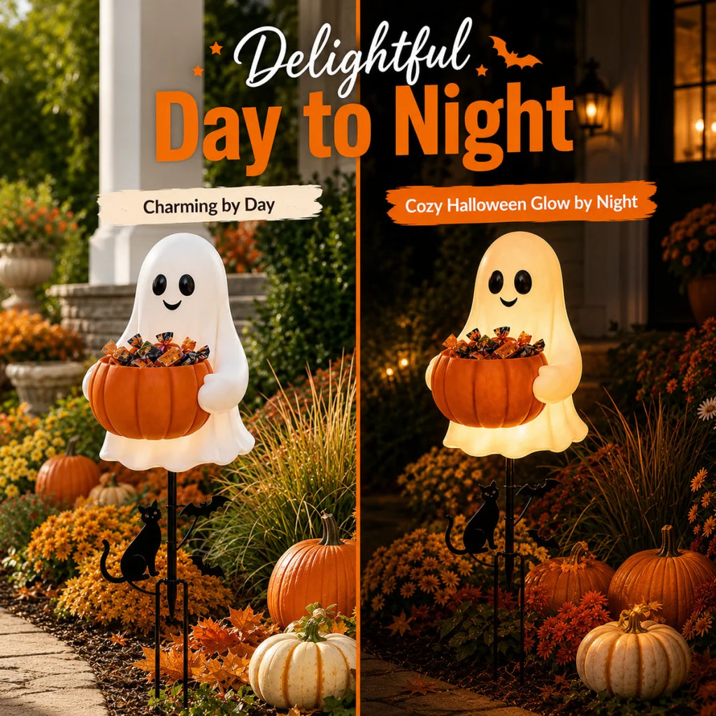 👻👻 Halloween Ghost Candy Holder Garden Stake