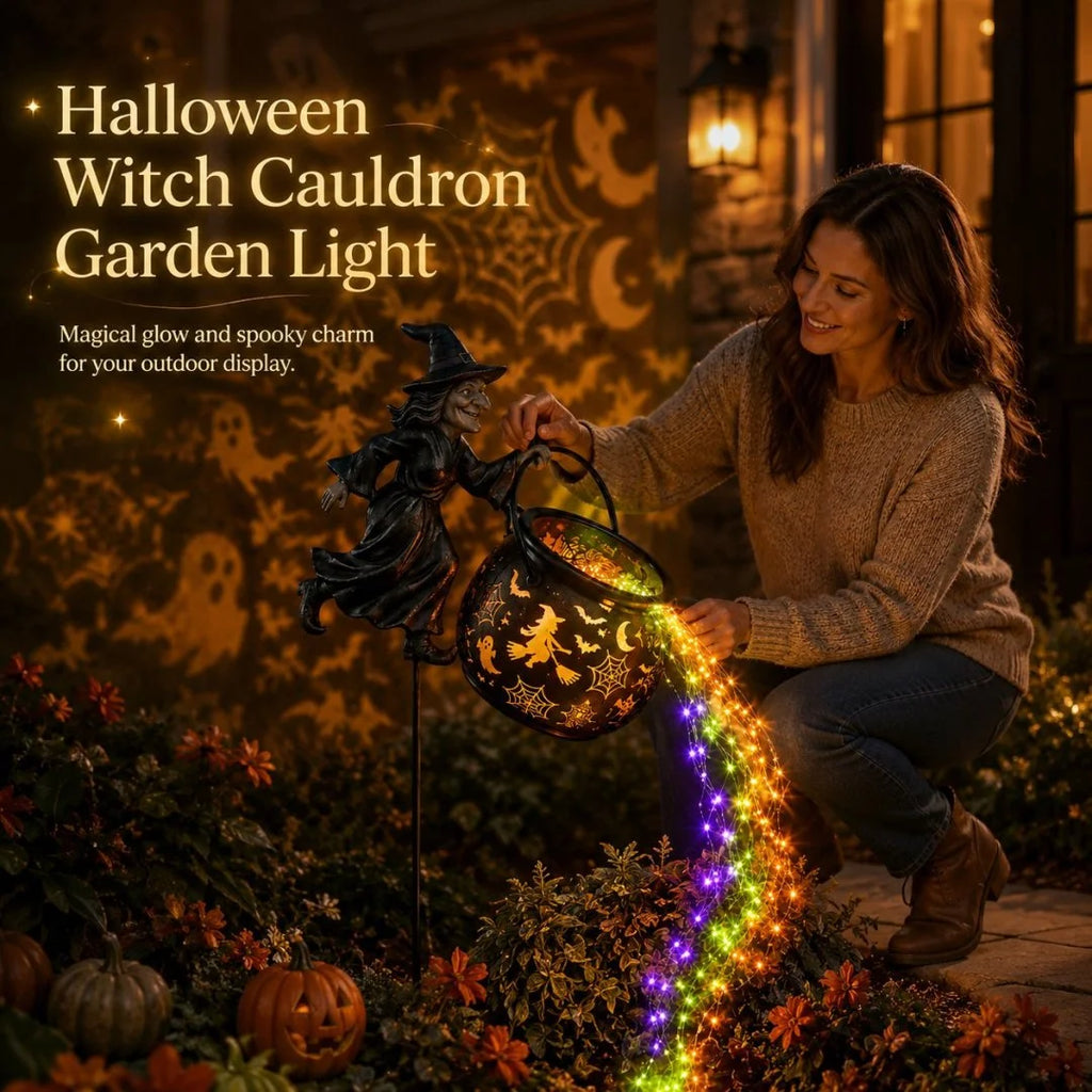 Halloween Witch Cauldron Garden Light🧙‍♀️
