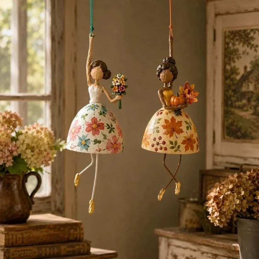 💃🌸 Let Your Space Dance — Whimsical Dancing Lady Hanging Ornament