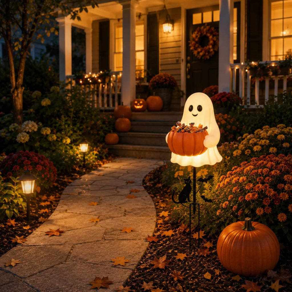 👻👻 Halloween Ghost Candy Holder Garden Stake