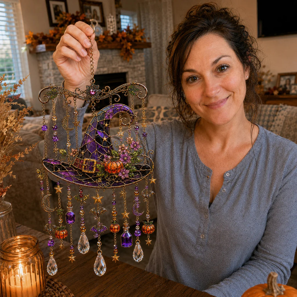 🔥Last Day 49% OFF - Halloween Suncatcher Wind Chime