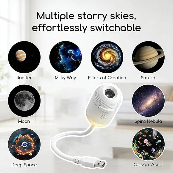 3-in-1 Galaxy Projector Night Light