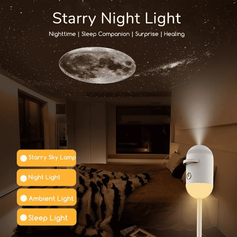 3-in-1 Galaxy Projector Night Light