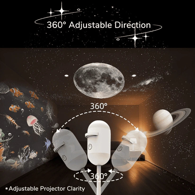 3-in-1 Galaxy Projector Night Light