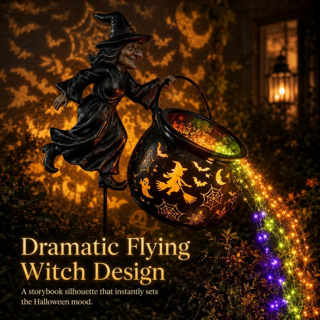 Halloween Witch Cauldron Garden Light🧙‍♀️